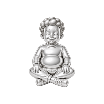 Curvy / Textured Afro & Chin Beard / Silver — Man Charm | man-charm-2026-09-23