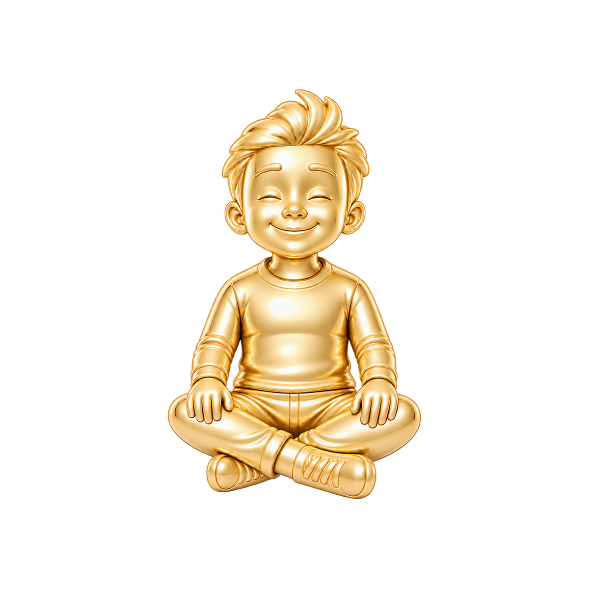 Regular Fit / Messy Spiky Hair / Gold — Man Charm | man-charm-2026-09-23