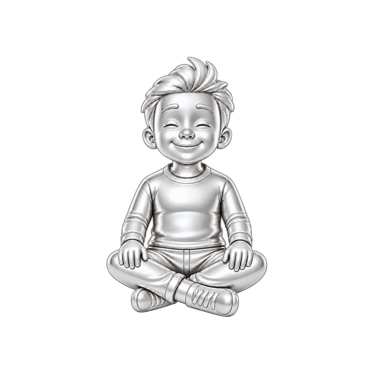 Regular Fit / Messy Spiky Hair / Silver — Man Charm | man-charm-2026-09-23