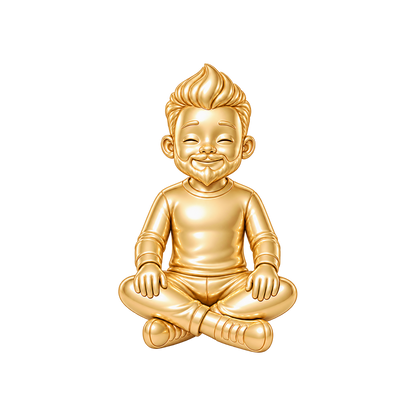 Regular Fit / Modern Faux Hawk & Ducktail Beard / Gold — Man Charm | man-charm-2026-09-23