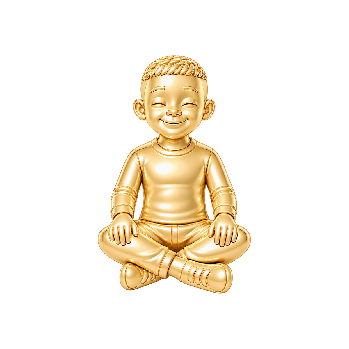 Regular Fit / Neat Caesar Crop / Gold — Man Charm | man-charm-2026-09-23