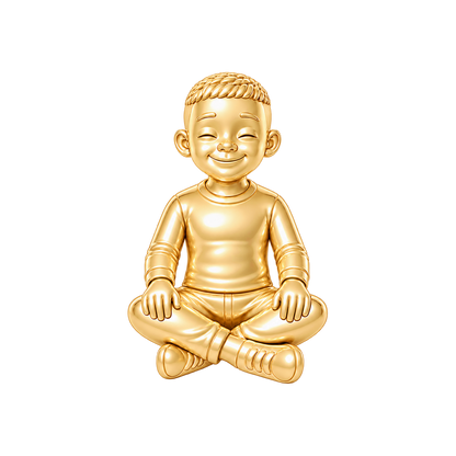 Regular Fit / Neat Caesar Crop / Gold — Man Charm | man-charm-2026-09-23