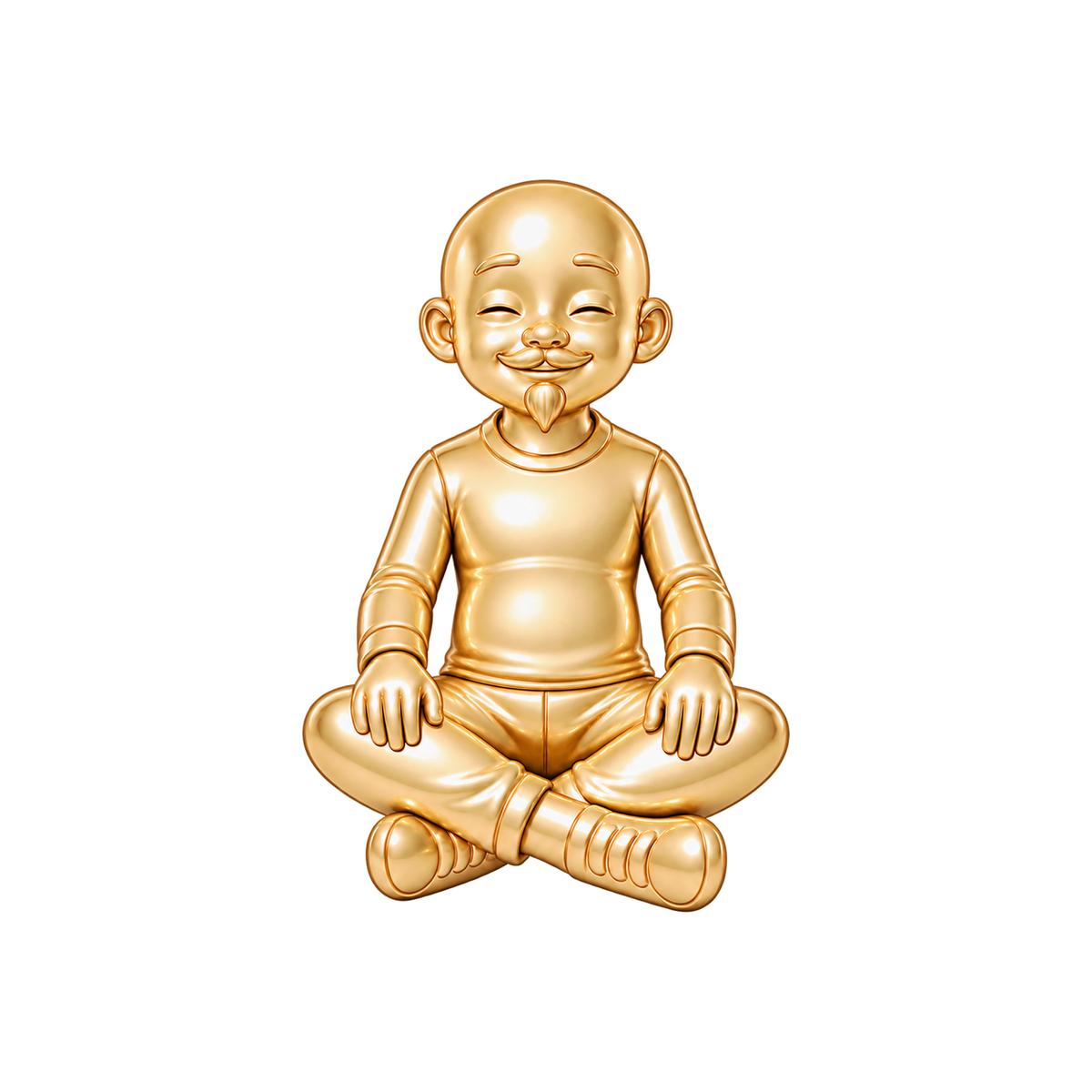 Regular Fit / Shaved Head & Van Dyke Beard / Gold — Man Charm | man-charm-2026-09-23