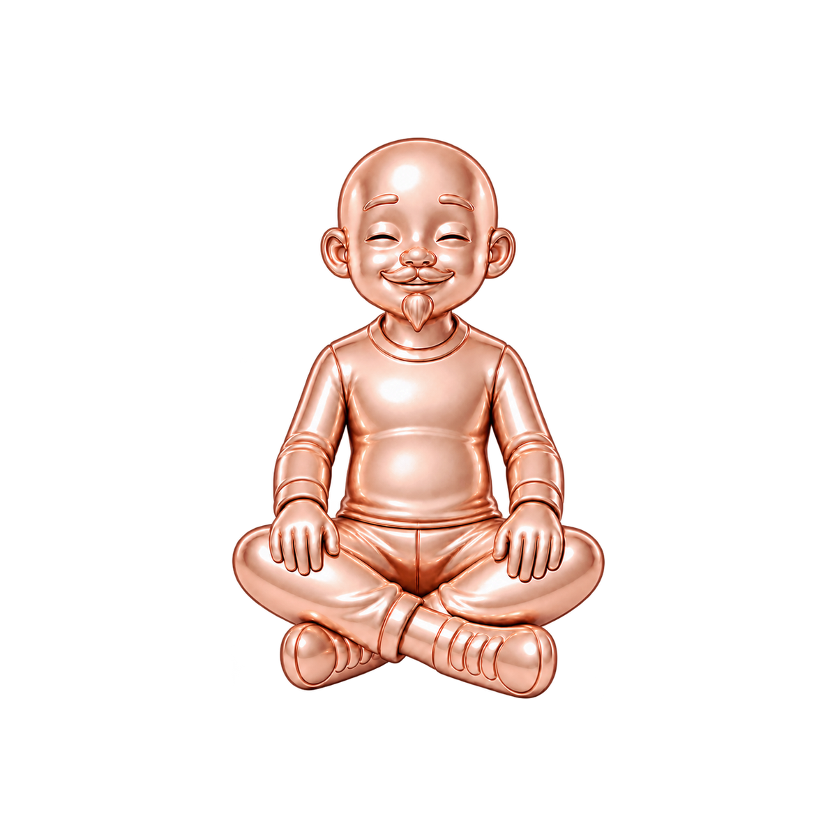 Regular Fit / Shaved Head & Van Dyke Beard / Rose Gold — Man Charm | man-charm-2026-09-23