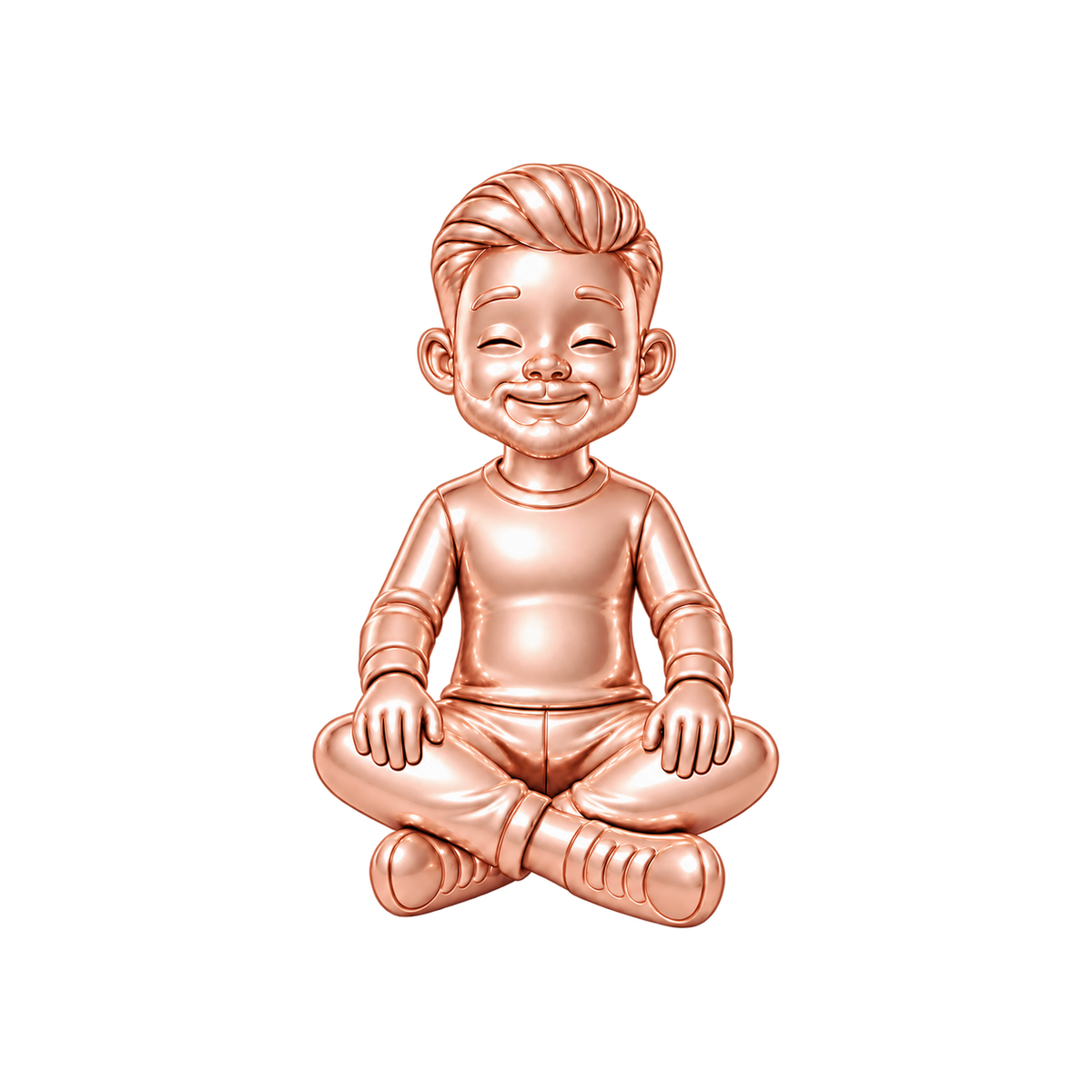 Regular Fit / Short Pompadour & Short Boxed Beard / Rose Gold — Man Charm | man-charm-2026-09-23