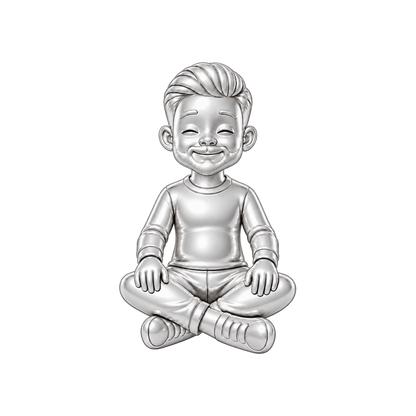 Regular Fit / Short Pompadour & Short Boxed Beard / Silver — Man Charm | man-charm-2026-09-23
