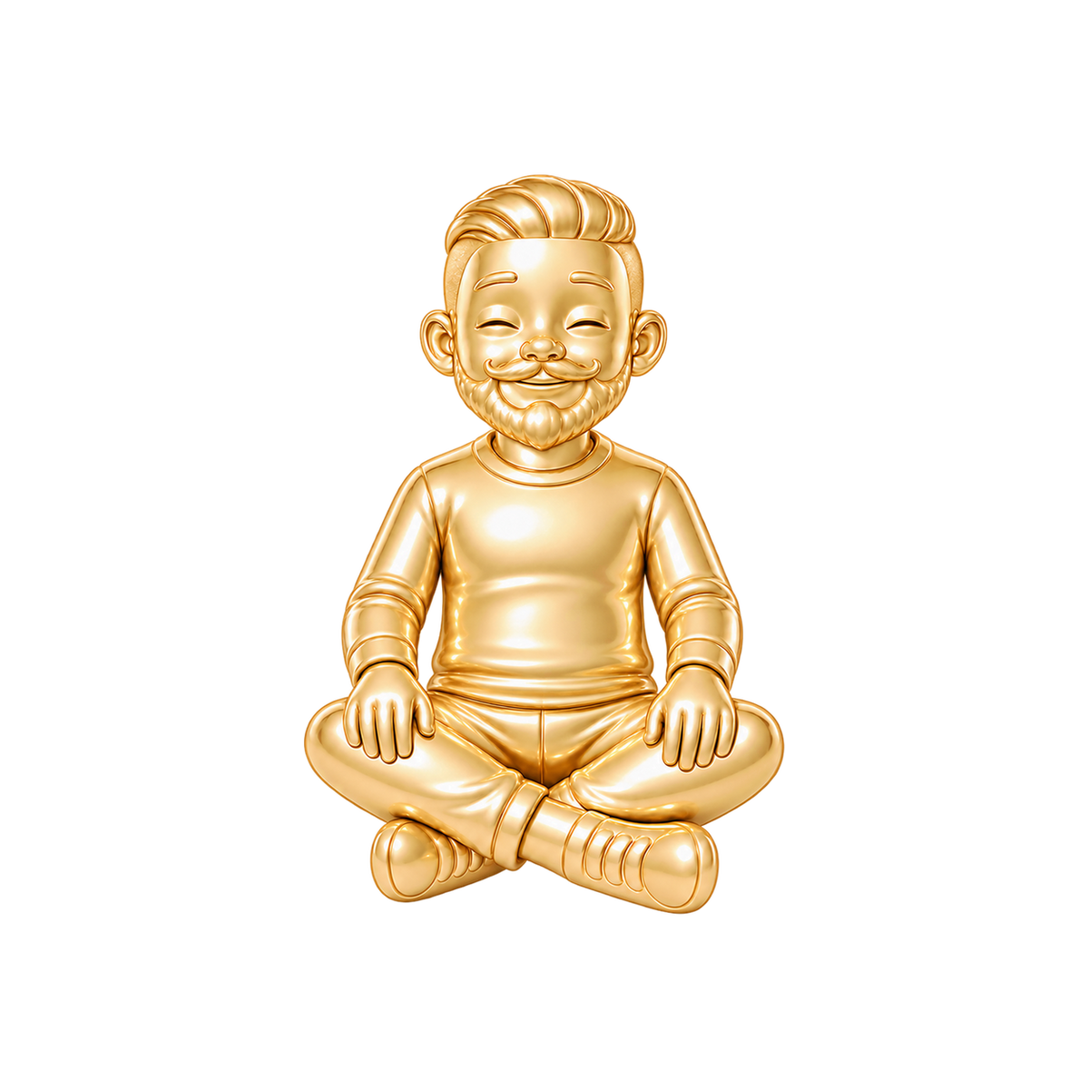 Regular Fit / Slicked-Back Undercut & Verdi Beard / Gold — Man Charm | man-charm-2026-09-23