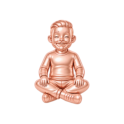 Regular Fit / Slicked-Back Undercut & Verdi Beard / Rose Gold — Man Charm | man-charm-2026-09-23
