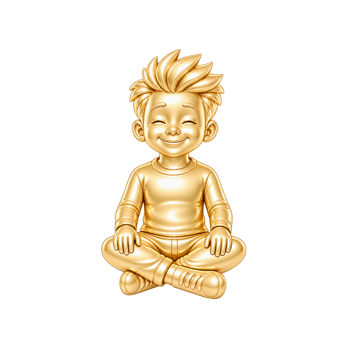 Regular Fit / Spiky Hair / Gold — Man Charm | man-charm-2026-09-23