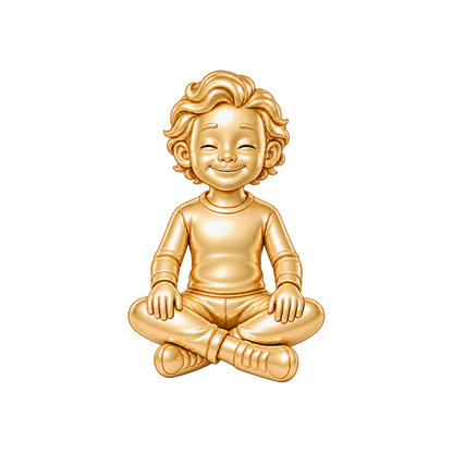 Regular Fit / Surfer Waves & Heavy Stubble / Gold — Man Charm | man-charm-2026-09-23