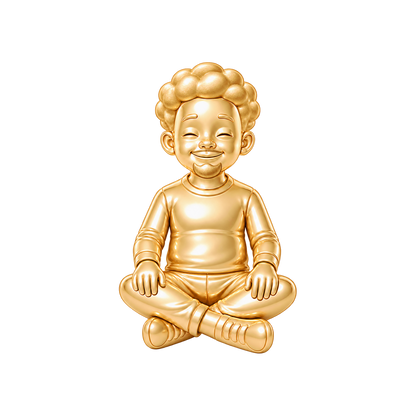 Regular Fit / Textured Afro & Chin Beard / Gold — Man Charm | man-charm-2026-09-23