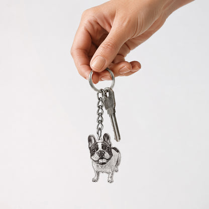 Soulyshine Precious Paw - Upload Pet Portrait Photo Shape Base Keychain