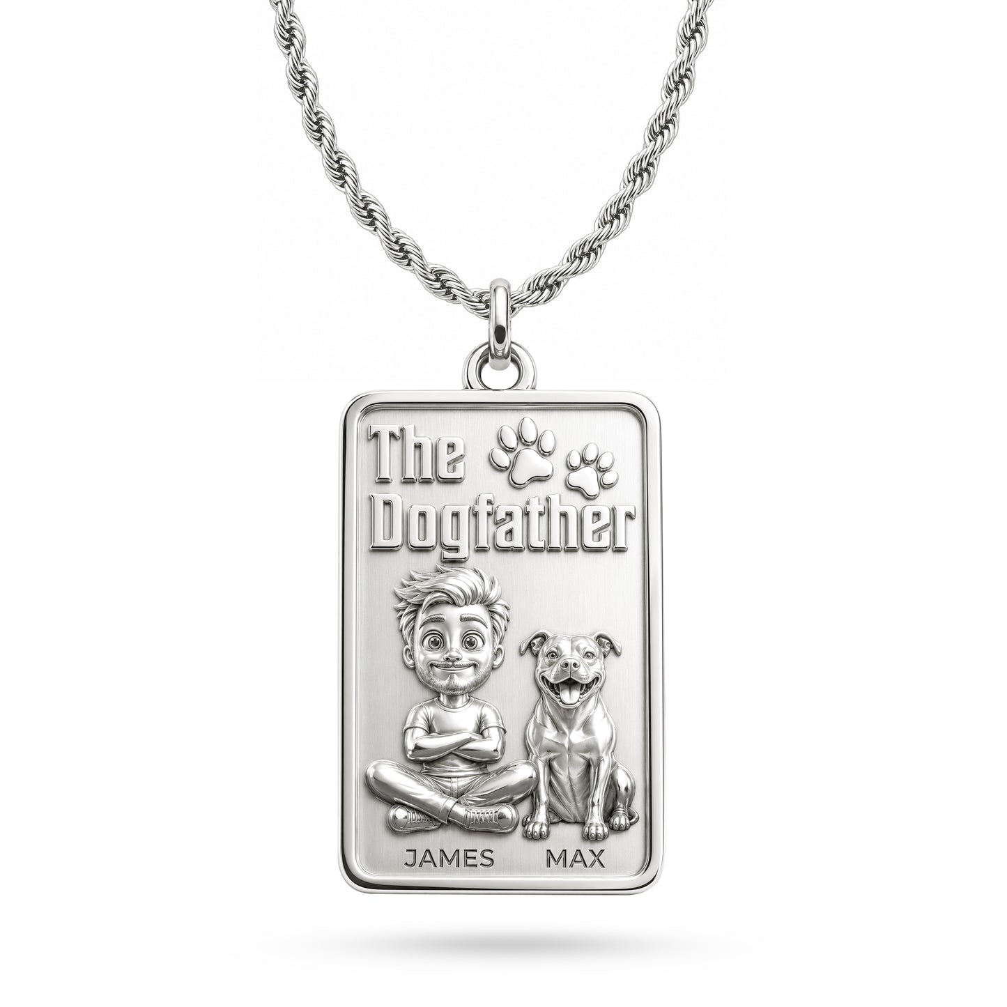 Soulyshine The Dogfather - Personalized Companion Handcrafted Necklace