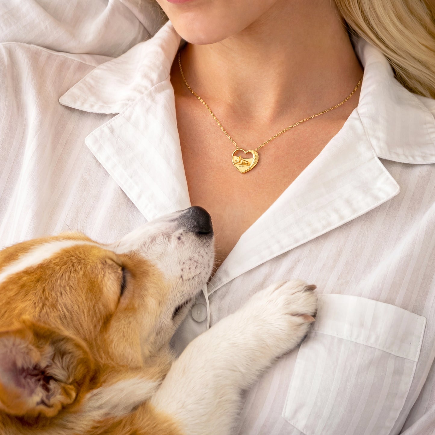 Soulyshine Starry Slumber – Personalized Pet Heart Necklace