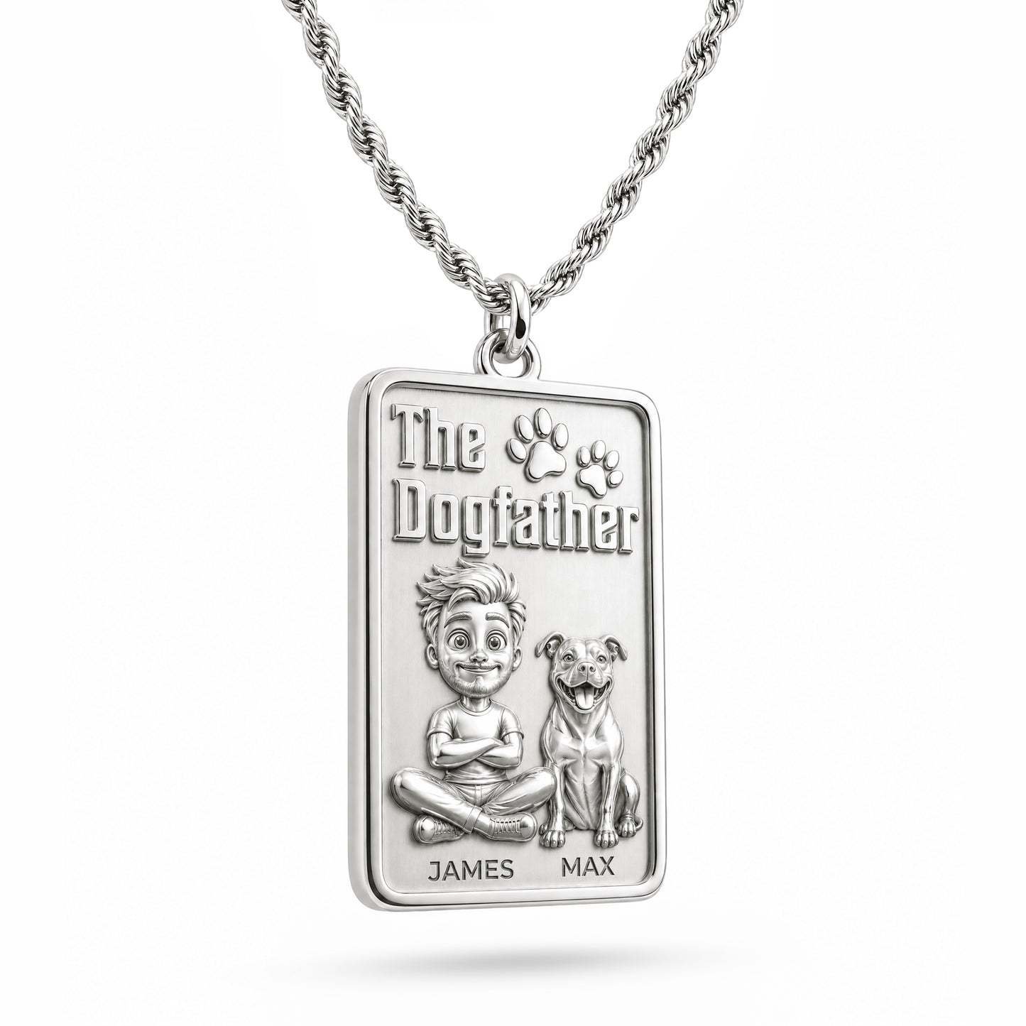 Soulyshine The Dogfather - Personalized Companion Handcrafted Necklace
