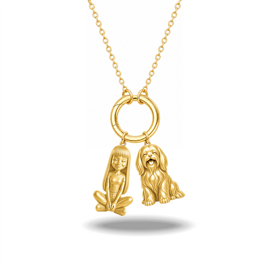 Maltese long coat - 18K Gold Vermeil - 1st