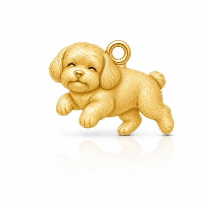 Soulyshine Maltese puppy cut Personalized Pet Companion Charm Only