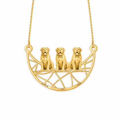 Soulyshine Mastiff Eternal Paw personalized pets necklace