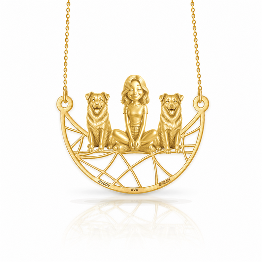 Soulyshine Mini Aussie personalized companion necklace