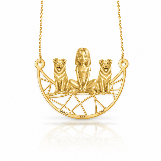 Soulyshine Miniature American Shepherd personalized companion necklace