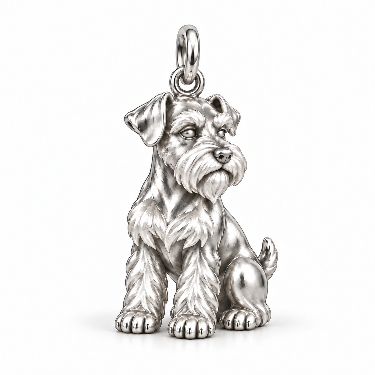 Miniature Schnauzer charm — Watchful Observer