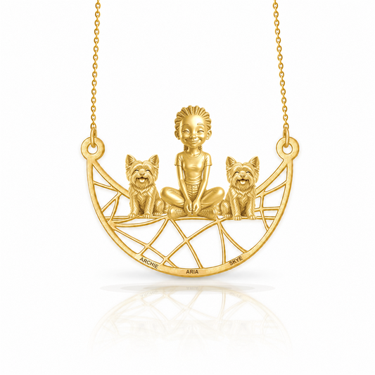 Soulyshine Morkie personalized companion necklace