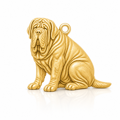 Soulyshine Neapolitan Mastiff Personalized Pet Companion Charm Only