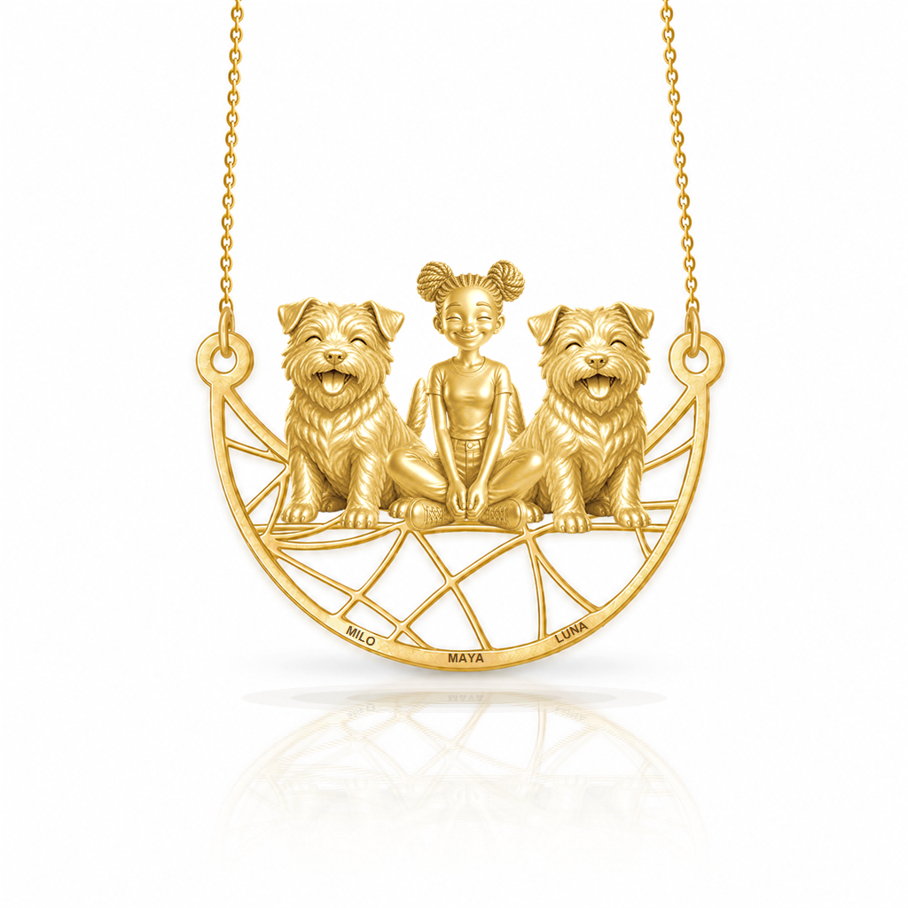 Norfolk Terrier - 18K Gold Vermeil - 1st