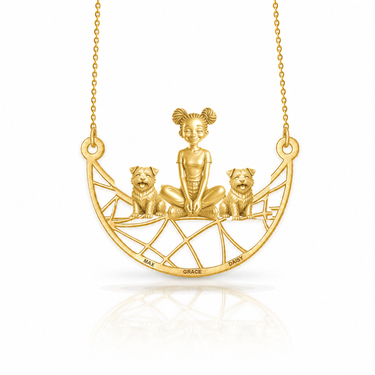 Soulyshine Norfolk Terrier personalized companion necklace