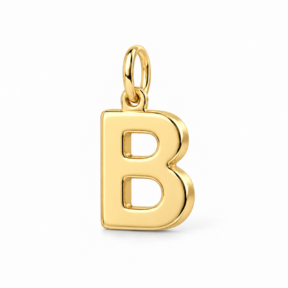 Bold Initial Monogram Charm Bracelet – Personalized Mom Gift