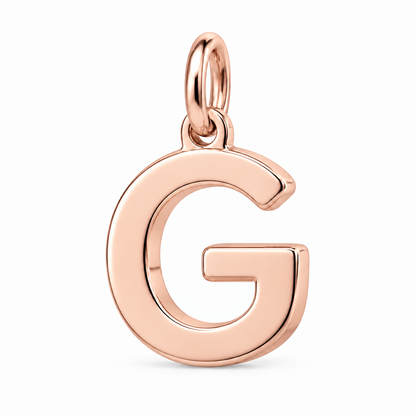 Bold Initial Monogram Charm Bracelet – Personalized Mom Gift