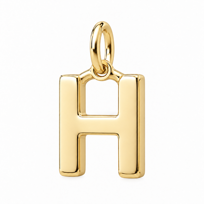 Bold Initial Monogram Charm Bracelet – Personalized Mom Gift