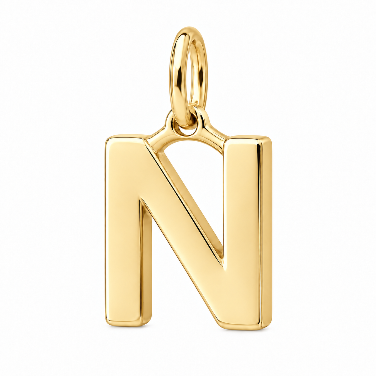 Bold Initial Monogram Charm Bracelet – Personalized Mom Gift