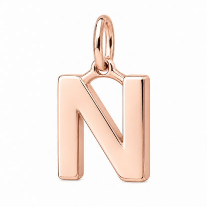 Bold Initial Monogram Charm Bracelet – Personalized Mom Gift