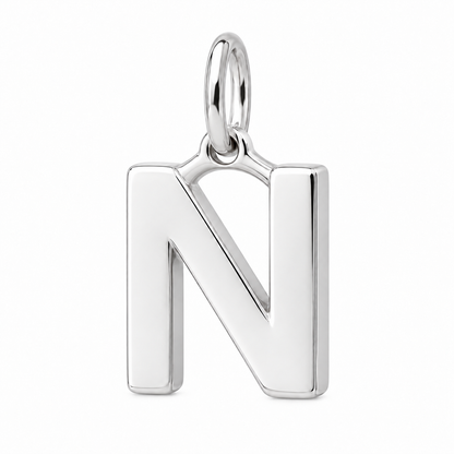 Bold Initial Monogram Charm Bracelet – Personalized Mom Gift