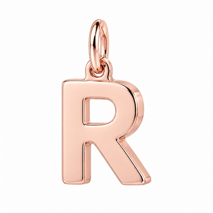 Bold Initial Monogram Charm Bracelet – Personalized Mom Gift