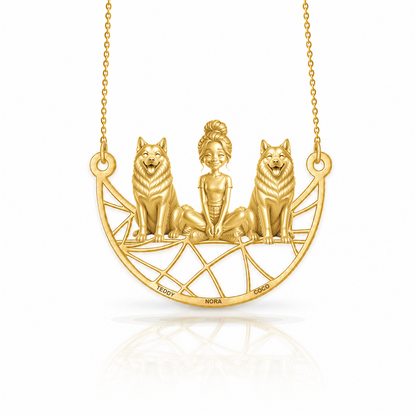 Norwegian Elkhound - 18K Gold Vermeil - 1st