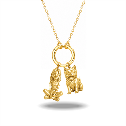 Norwich Terrier - 18K Gold Vermeil - 1st