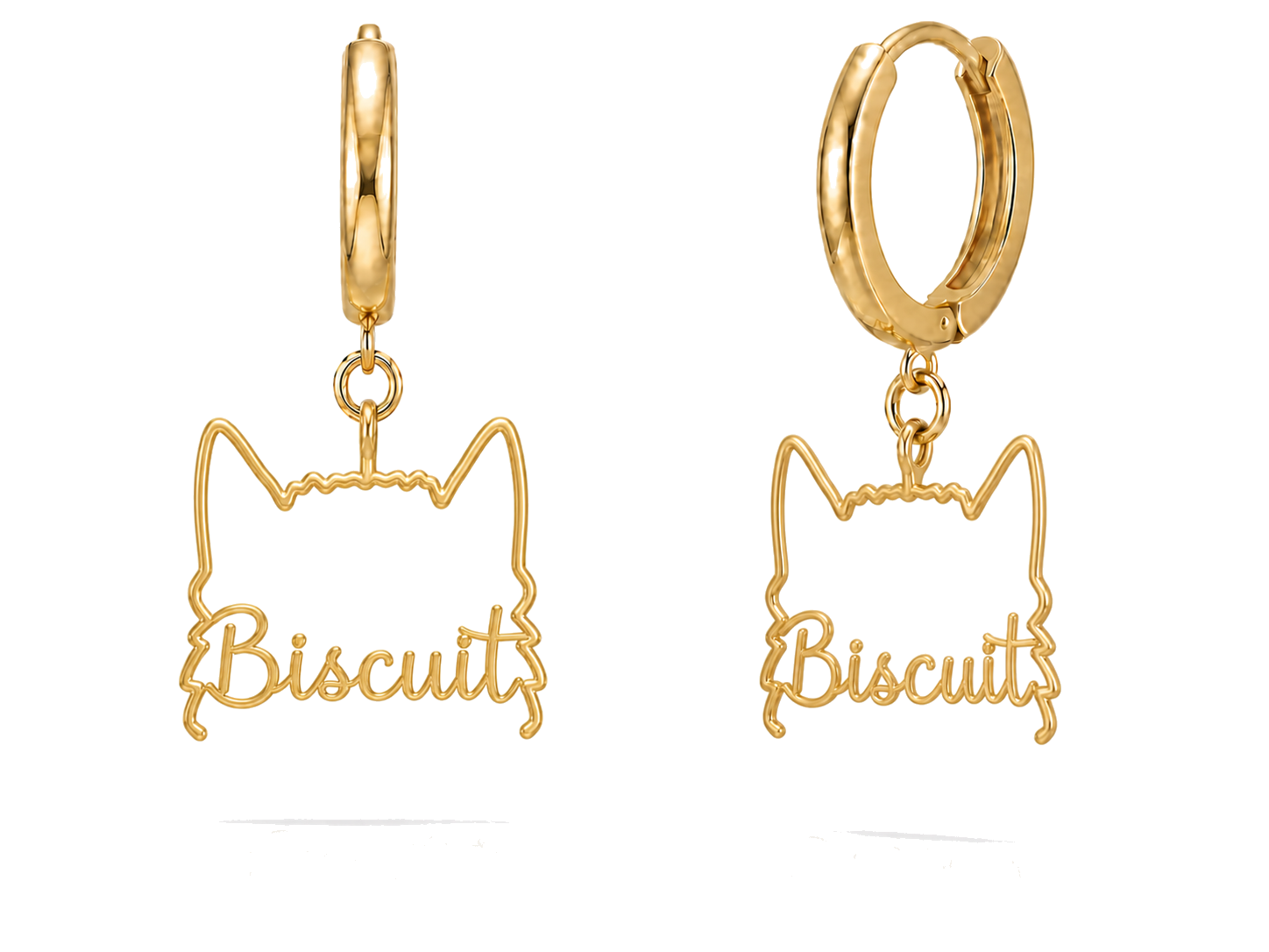 Norwich Terrier Biscuit personalized pet face earrings