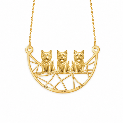 Soulyshine Norwich Terrier Eternal Paw personalized pets necklace