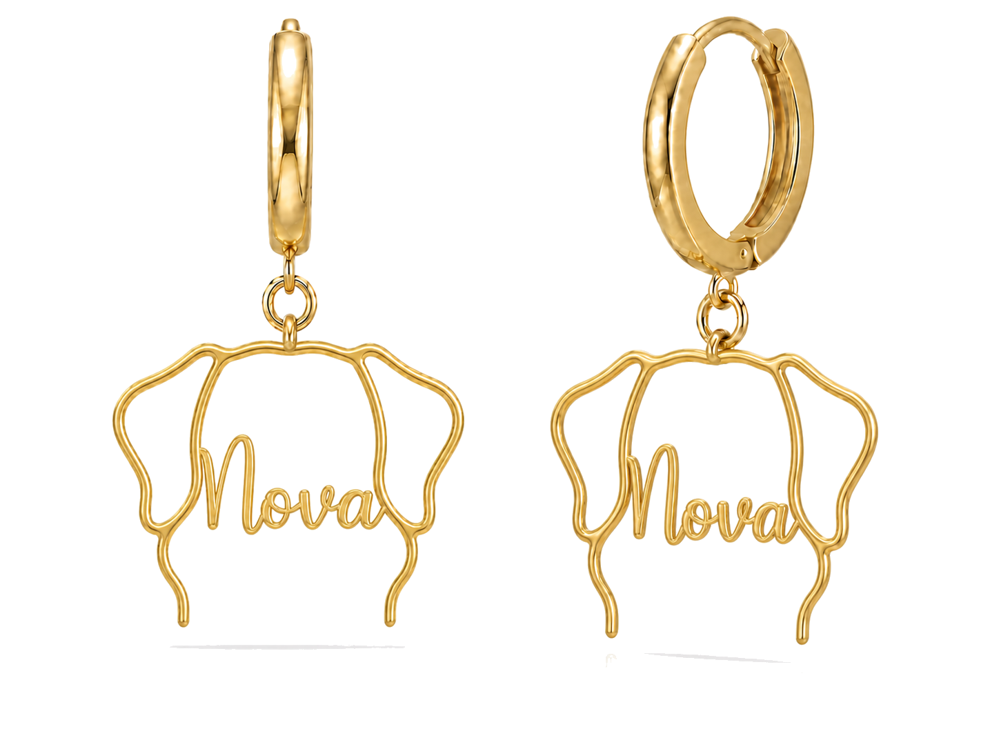 Nova Scotia Duck Tolling Retriever Nova personalized pet face earrings