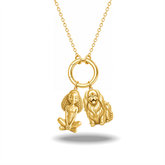 Pekingese - 18K Gold Vermeil - 1st