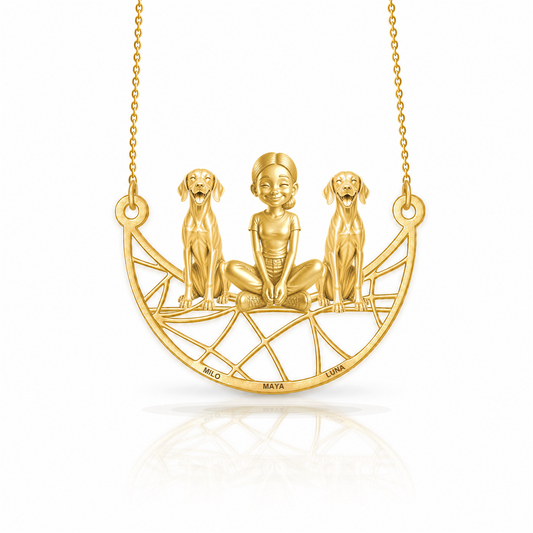 Soulyshine Pointer personalized companion necklace