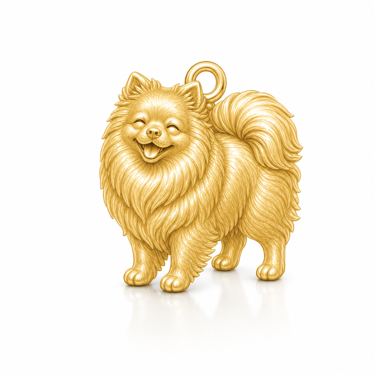 Soulyshine Pomeranian Personalized Pet Companion Charm Only