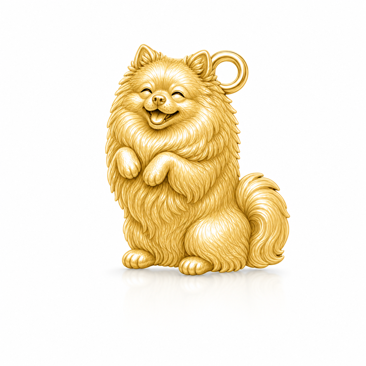 Soulyshine Pomeranian Personalized Pet Companion Charm Only