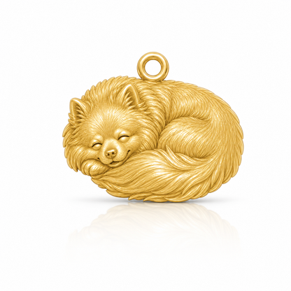 Soulyshine Pomeranian Personalized Pet Companion Charm Only