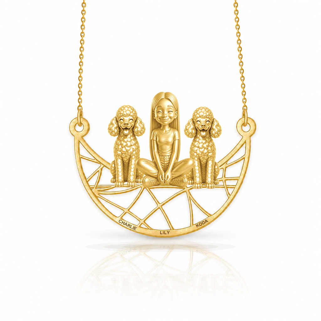 Poodle miniature - 18K Gold Vermeil - 1st