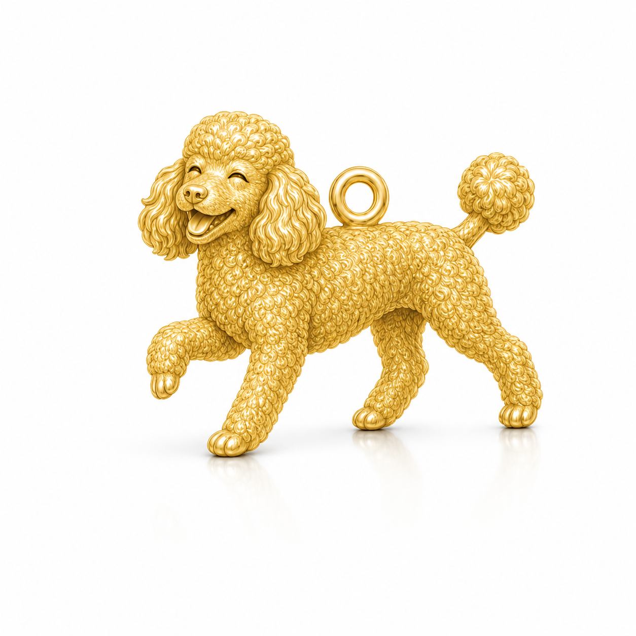 Soulyshine Poodle miniature Personalized Pet Companion Charm Only