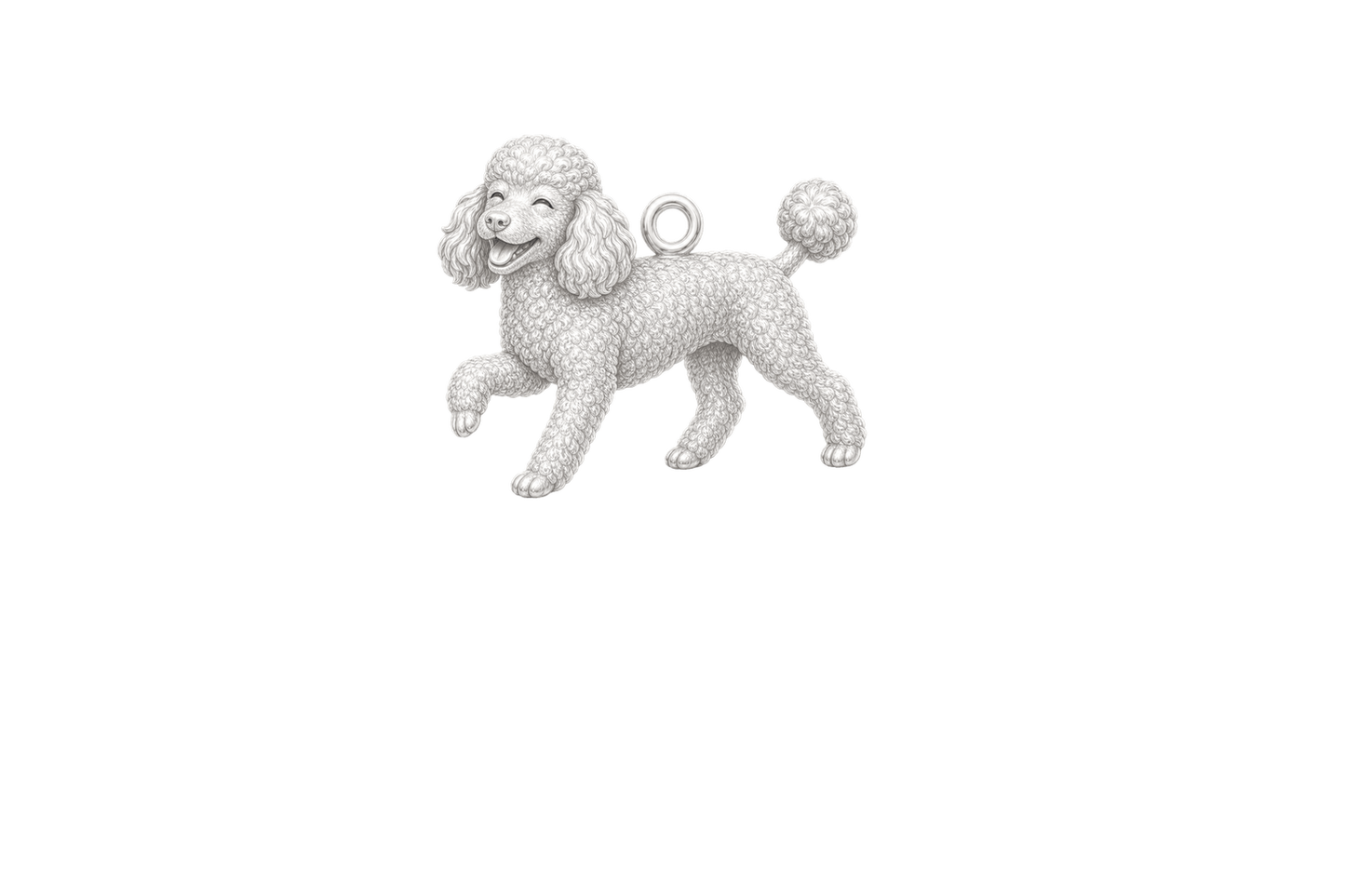 Soulyshine Poodle miniature Little Love Charm Only - Image 1
