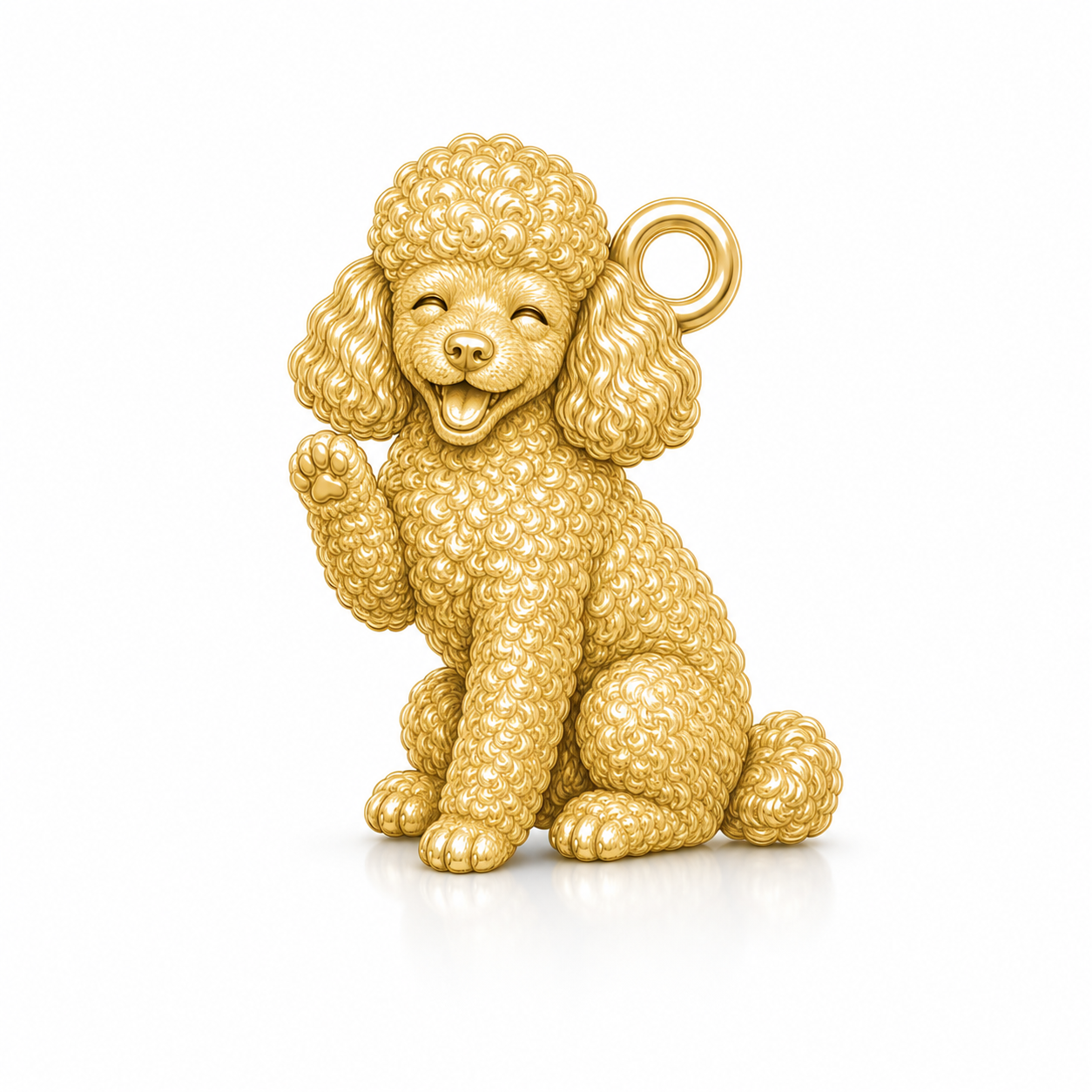 Soulyshine Poodle miniature Personalized Pet Companion Charm Only